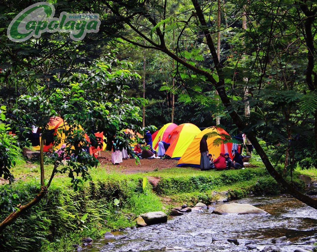 Capolaga Adventure Camp Subang, Sensasi Kemah di Dekat Air Terjun