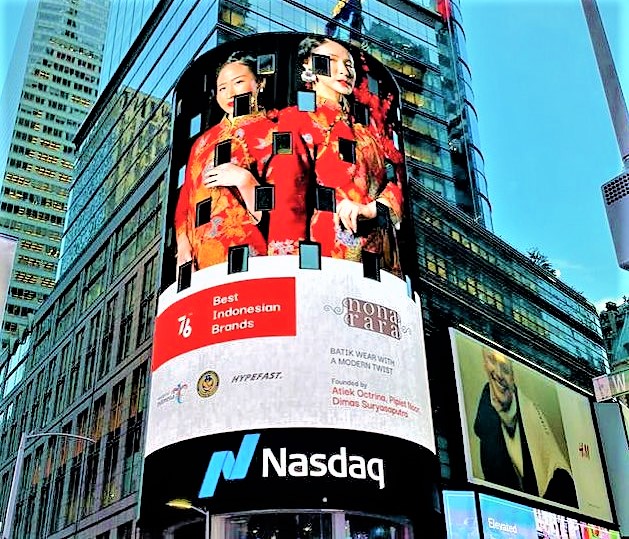 Brand Fesyen Indonesia Dipromosikan di Videotron Times Square New York