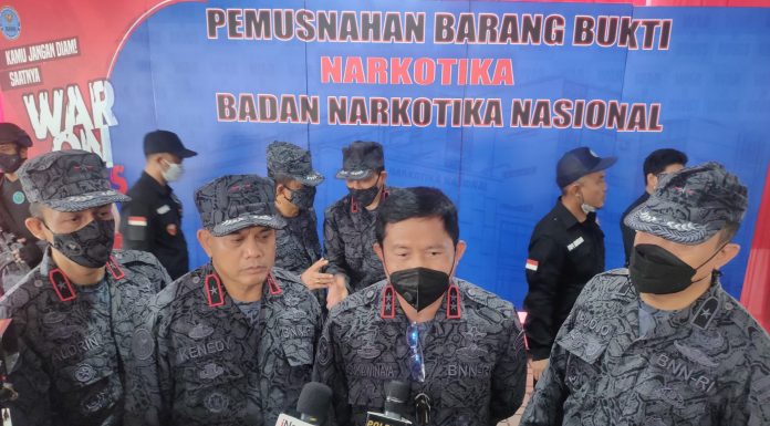 BNN Lakukan Pemusnahan Akhir Tahun 2021 Sabu Seberat 164 Kilogram dari 8 Kasus di Indonesia